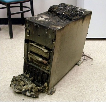 Create meme: a burnt-out computer, burnt rtx 3070, burned comp