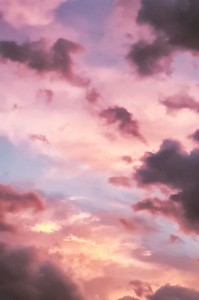 Create meme: sky aesthetic, pink sky with clouds, pink sky