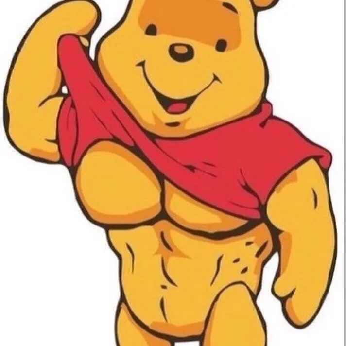 Create meme: Winnie the Pooh characters, Vinnie the jock, winnie the pooh jock