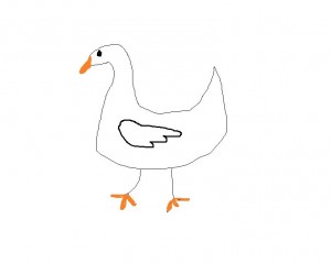 Create meme: duck, illustration, geese