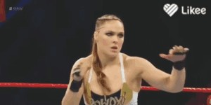 Создать мем: ронда роузи и бекки линч, ronda rousey wwe, ронда роузи wwe raw