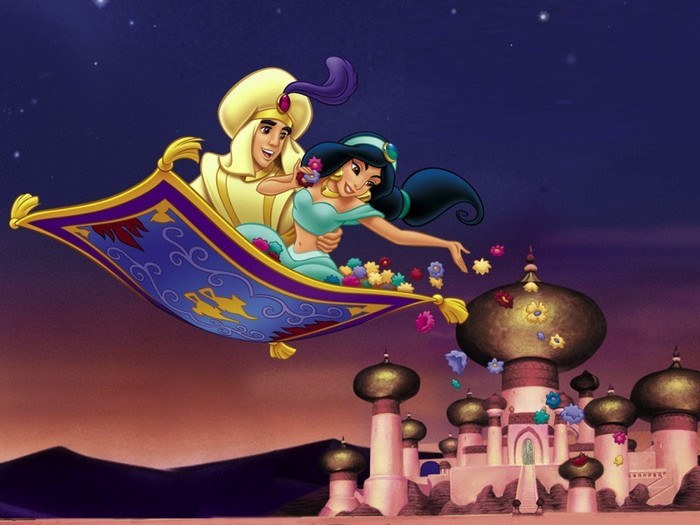 Create meme: Princess Jasmine, aladdin and jasmine on the carpet, Aladdin 