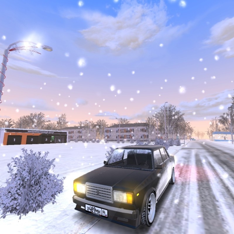 Create meme: vaz 2107 mta, winter drift, car 