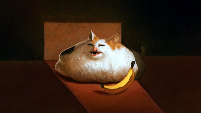Create meme: fat cat, cat , cat fat