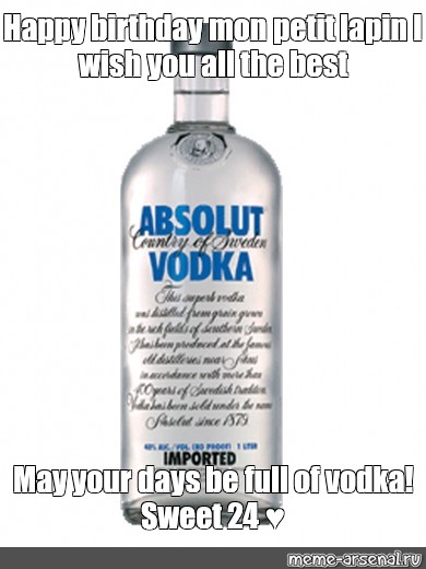Happy Birthday Absolut Vodka