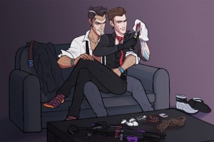 Create meme: detroit become human'connor and kamski, Gavin Reid, Detroit'connor and Gavin arts