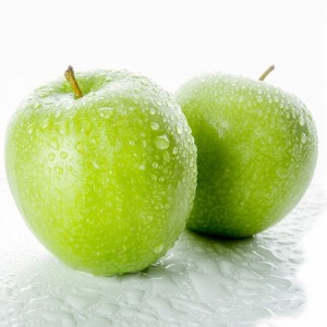 Создать мем: green apple, зеленое яблоко на белом фоне, яблоко на белом фоне