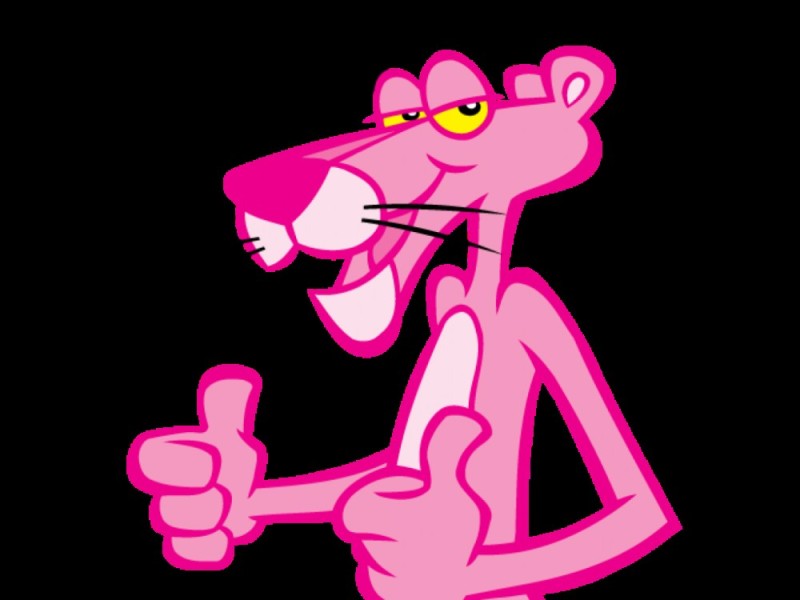 Create meme: pink panther cartoon, pink panther, pink panther on ukulele tabs