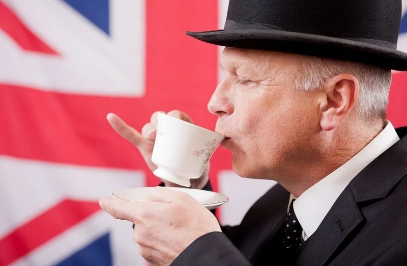 Create meme: the English drink tea, the British, English tea 