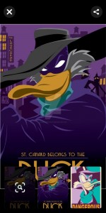 Создать мем: darkwing duck, черный плащ картинки, черный плащ денди