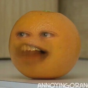 Create meme: annoying orange in Russian, Hey Apple, so annoying orange