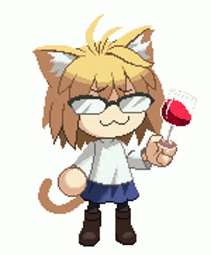 Создать мем: neco arc melty blood sprites, аниме, аниме неко