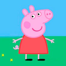 Create meme: mumps, Pepa pig Rebecca, peppa pig characters
