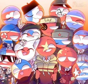 Создать мем: кндр countryhumans милота, countryhumans россия, страны countryhumans