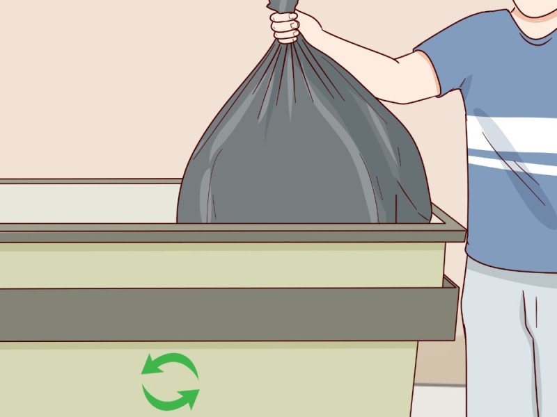 Создать мем: выносить мусор, рисунок мусорный пакет с ведром, вещи в квартире