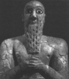Создать мем: скульптура древней месопотамии, шумеры раса, аннунаки шумеры статуи