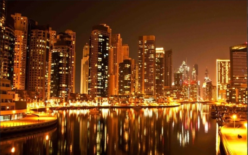 Create meme: dubai night city, night city , beautiful night city