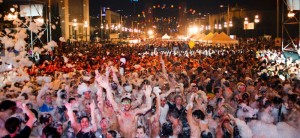 Create meme: Spain, foam party