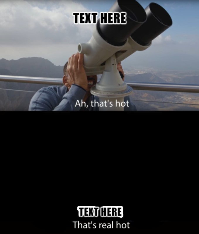 Create meme: Will Smith that's hot, tennis memes, binoculars meme