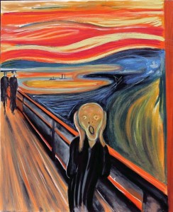 Create meme: the painting the scream by Edvard Munch, Edvard Munch, the scream Edvard Munch