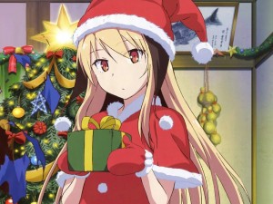 Create meme: Christmas anime