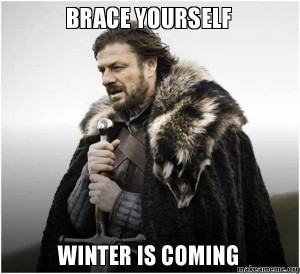 Create meme: game of thrones, brace yourself, meme winter is coming