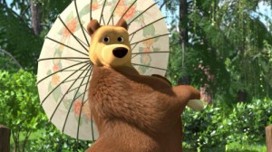 Создать мем: медведица, medved, masha and the bear
