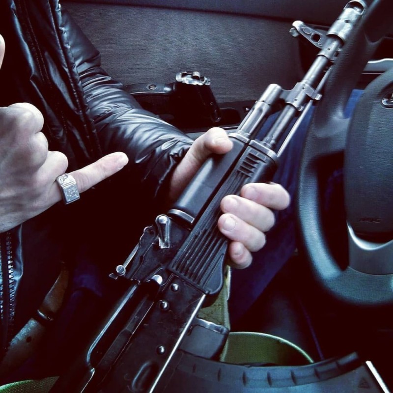 Create meme: the guy with the kalashnikov assault rifle, real boys , track 95 chechen music