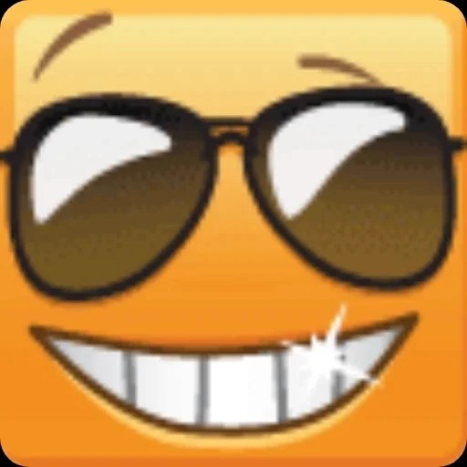 Create meme: cool smiley face from classmates, cool emoticons, telegram sticker