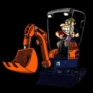 Create meme: excavator