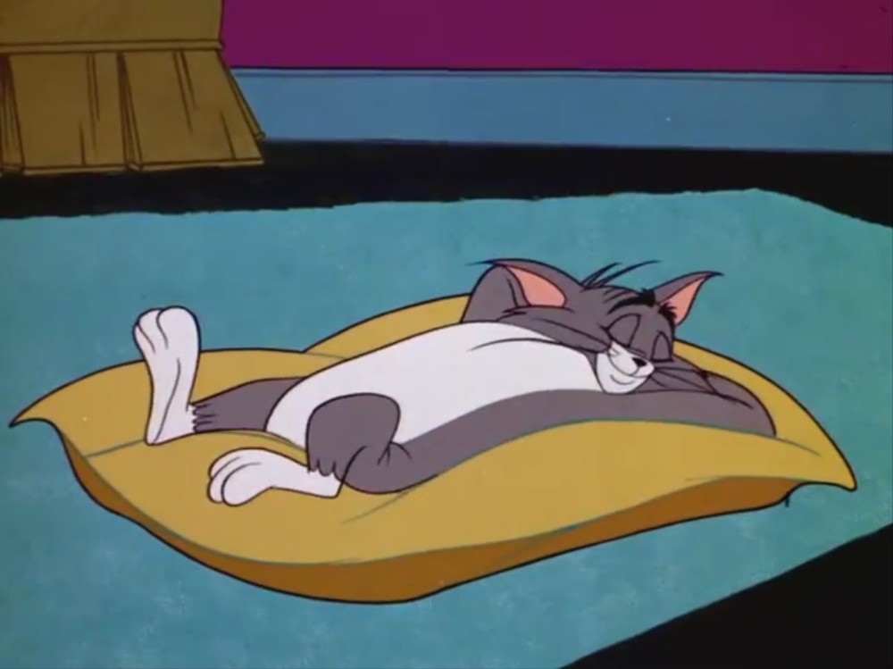 Sleeping tom. Tom and Jerry Sleepy time Tom 1951. Заставка на рабочий стол Джерри Сонный.