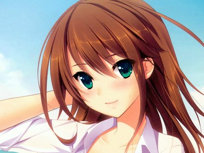 Anime Girl With Brown Hair