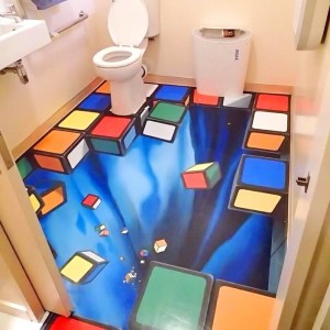 Create meme: 3D drawings on the floor in the toilet, 3 d sex in the toilet, toilet design