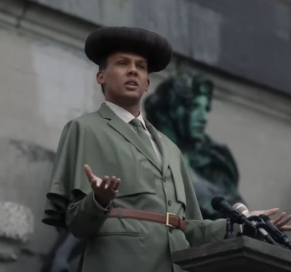 Create meme: stromae fils de joie clip, people , chadwick boseman marshall