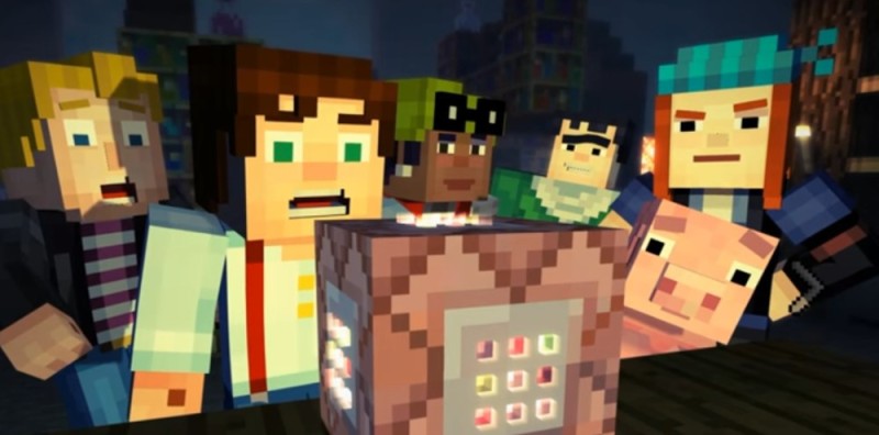 Создать мем: minecraft story mode стрим, майнкрафт стори мод, minecraft: story mode