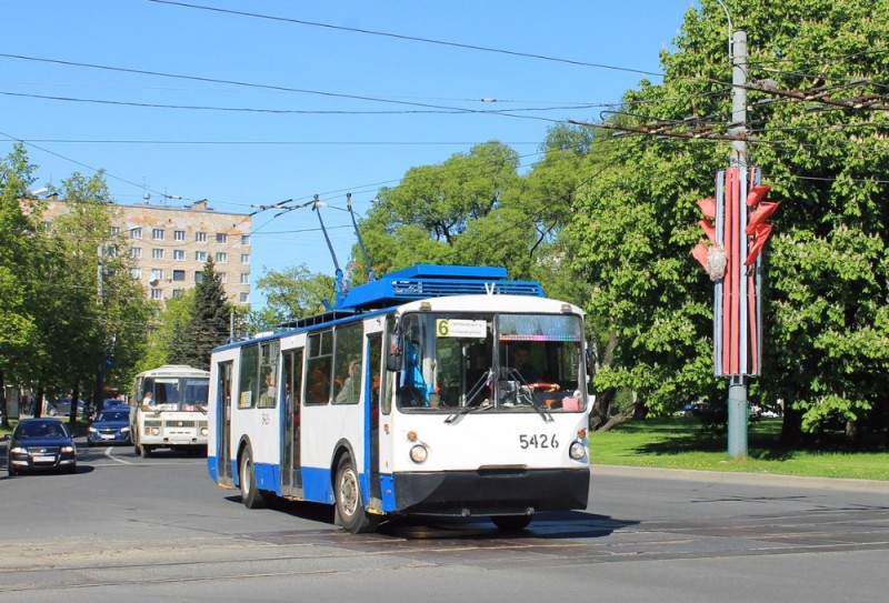 Create meme: trolleybuses, Saint petersburg trolleybus, trolleybus vztm 5284 spb
