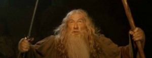 Создать мем: гендальф пограничник, фото гэндальфа ты не пройдешь, gandalf quotes