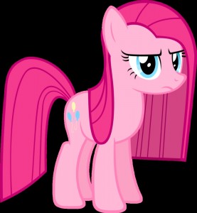 Create meme: my little pony tails, pinkie pie, meme encamina