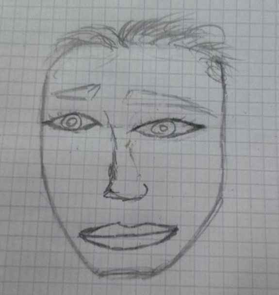 Create meme: figure , people , mk on drawing a portrait today