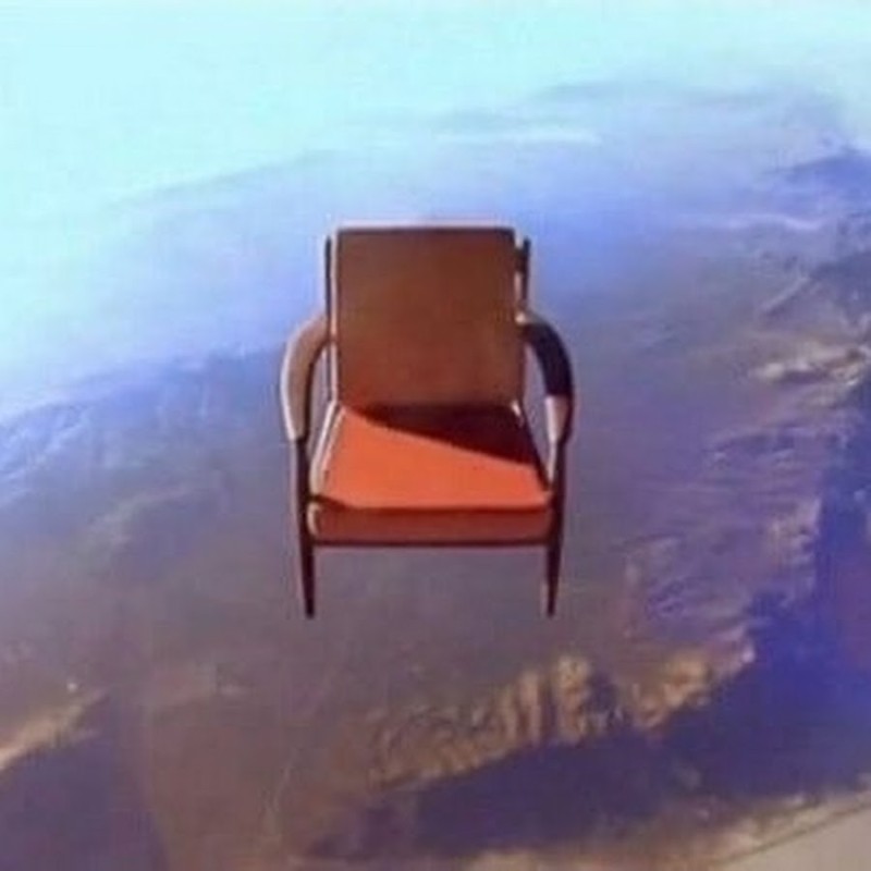 Create meme: space chair, floating chair, the cosmos chair