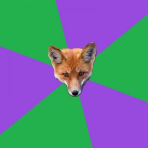 Create meme: meh, fox, Anthropology Major Fox