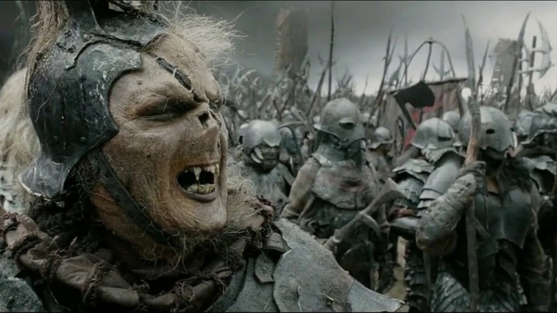 Create meme: gotmog the lord of the rings, The lord of the rings goblin, The Lord of the rings battle