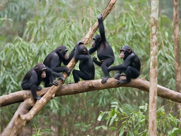Создать мем: бонобо самец, шимпанзе дэвид, шимпанзе нгого