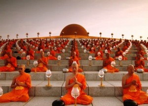 Create meme: Thailand, monk, meditation