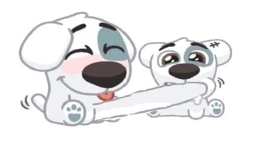 Create meme: spotty, hello dog vk sticker, spotty stickers