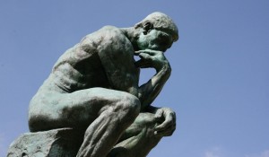 Create meme: Auguste Rodin the thinker, Rodin's thinker