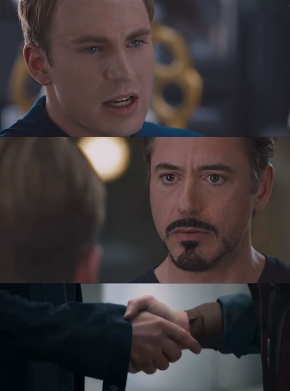 Create meme: Tony stark and captain America, avengers memes, Tony stark meme