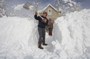 Create meme: improvised snow scraper, huge drifts of snow, summer snow in Togliatti