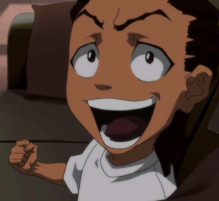 Создать мем: райли фримен, аниме, boondocks