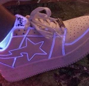 Create meme: light-up sneakers